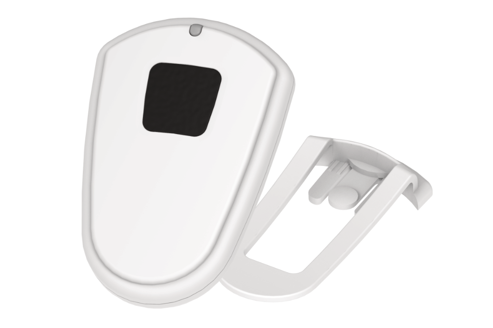 The single push button sensor can be used as a panic button, personal emergency response (PERS), remote control, building security, or other remote push button applications. When the button is pressed, an alert is sent to the wireless network.