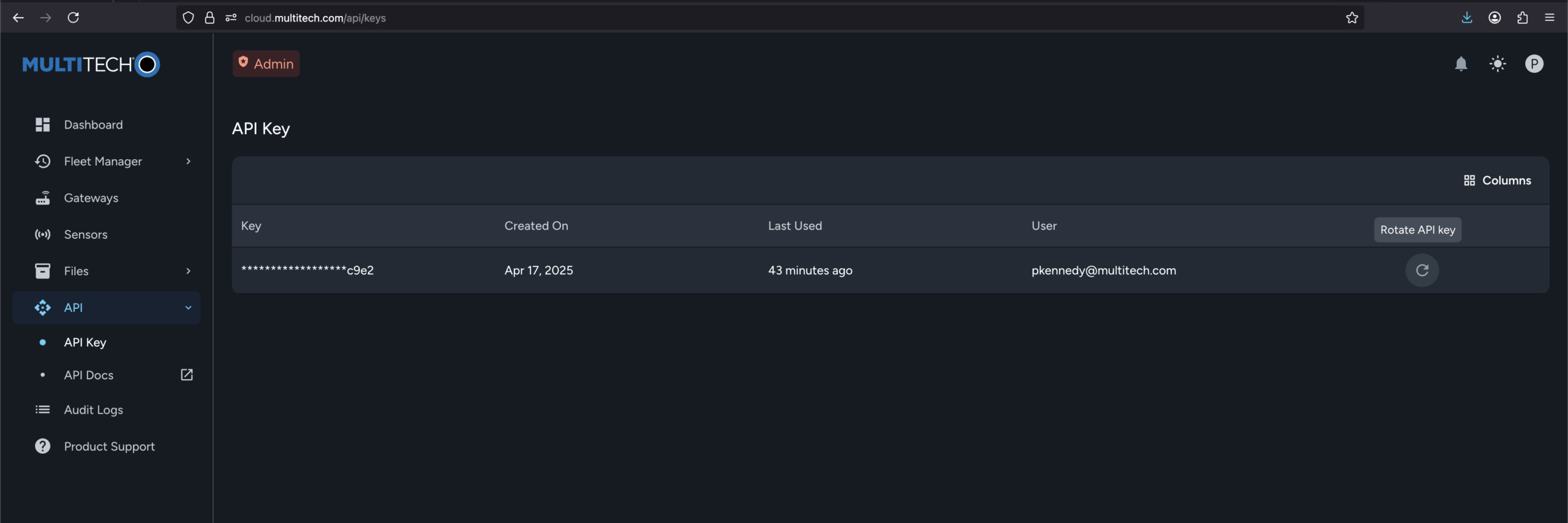 rotate api key